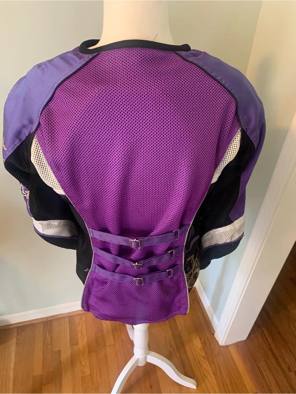 Joe Rocket Purple and White Women’s Mesh motorcycle Jacket, size M